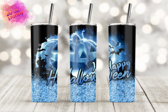20oz Skinny Halloween Tumbler Graphics & Print Template