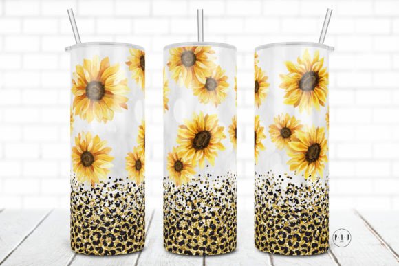 20oz Skinny Tumbler Sunflower Leopard: Graphic & Craft Review