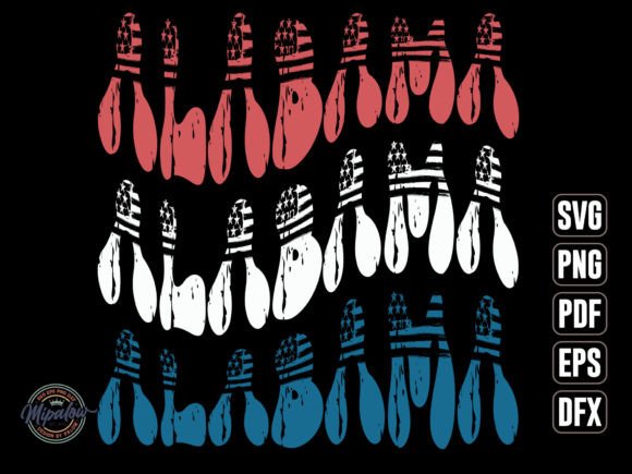 Alabama State Vintage SVG Graphics for Crafts & Publishing