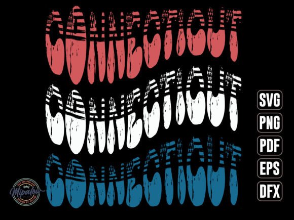Connecticut State Vintage Svg Sublimatio for Graphics & Crafts