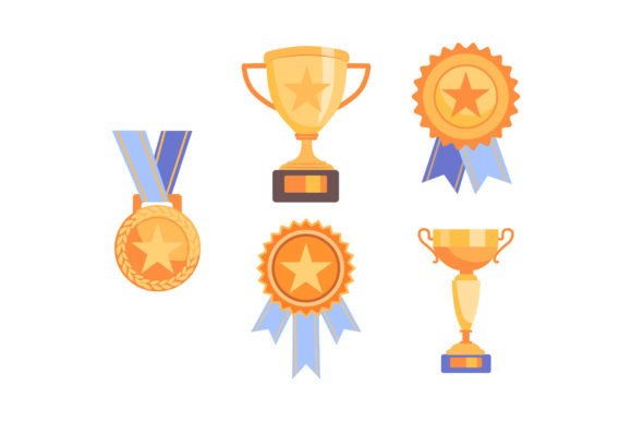 Cup and Medallion Graphics & Illustrations Review