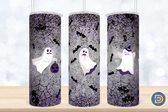 Cute Ghosts Halloween 20Oz Tumbler Wrap Review