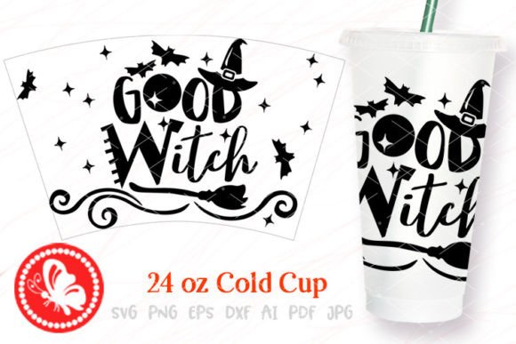 Good Witch Halloween 24oz Cold Cup Wrap: Graphics & Crafts Review