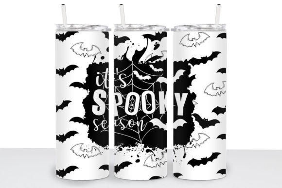 Halloween Spooky Season Tumbler Wrap Graphics