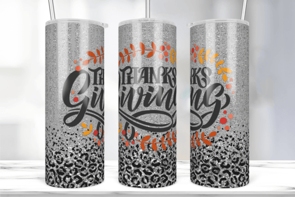 Happy Thanksgiving 20oz Tumbler: Graphics & Print Templates