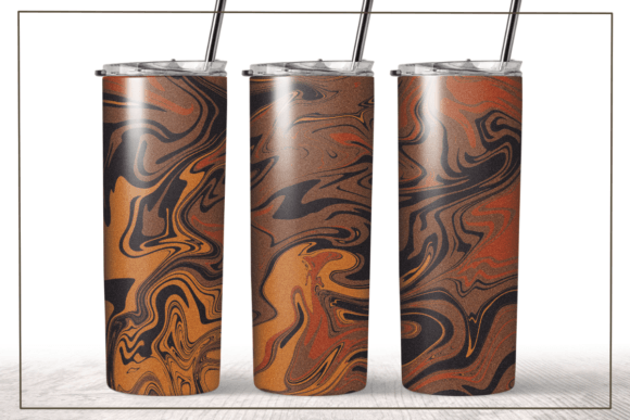 Liquid Marble Sunset Glitter Tumbler: Graphics & Crafts