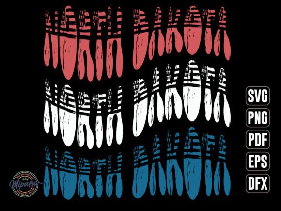 North Dakota Vintage SVG Graphics for Crafts