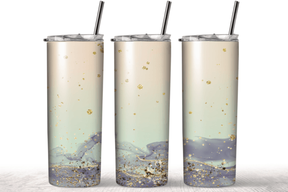 Retro Halloween Glitter Tumbler Print & Graphics