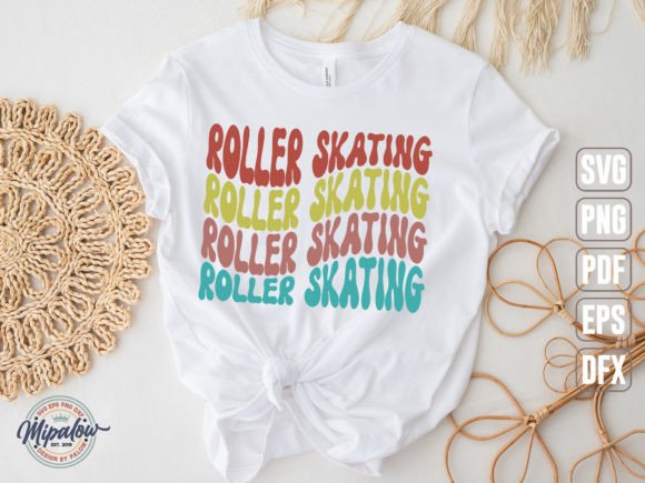 Roller Skating Svg, Wavy Text: Graphics & Crafts