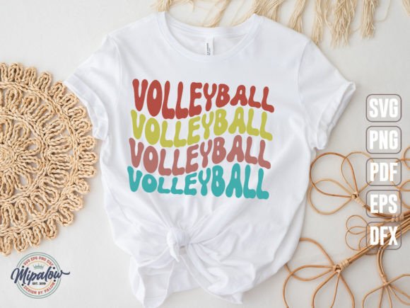 Volleyball Svg, Wavy Text: A Designer’s Take on Sporty Embroidery Style